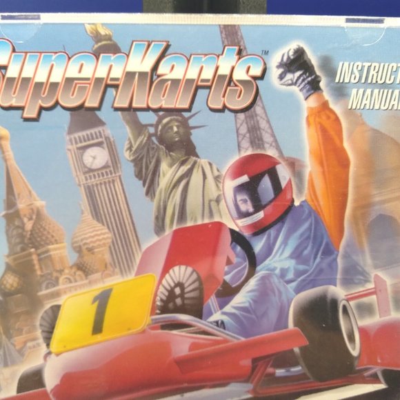 Superkarts PC Game 1995 with Instruction Manual Vintage Media - Picture 2 of 7
